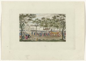 Oranssin prinsessan ja lasten ohittaminen, 1787 tekijältä Mathias de Sallieth