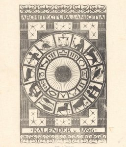 Kansikalenteri 1896 tekijältä Mathieu Lauweriks