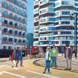 East Croydon, 2016 (sekatekniikka paneelille) tekijältä Matt Bannister