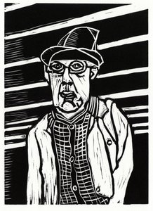 Southwark Man, 2013 (linoleikkaus)
