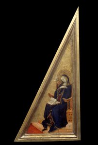 Matteo Giovanettin (1300-1369) ilmestysmaalaus 1300-luvun su. 0,22x0,42 m