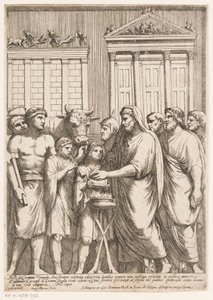 Marcus Aurelius ylipappina Bareljeefit Konstantinuksen kaarella (sarjan nimi) tekijältä Matteo Piccioni