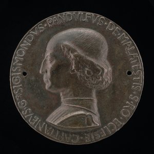 Sigismondo Pandolfo Malatesta, 1417-1468, Riminin ja Fanon herra [käänsi], 1446. tekijältä Matteo di Andrea de Pasti