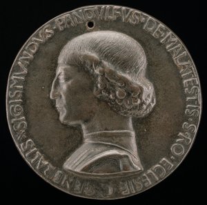 Sigismondo Pandolfo Malatesta, 1417-1468, Riminin ja Fanon herra [käänsi], 1446. tekijältä Matteo di Andrea de Pasti