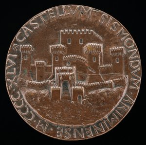 Riminin linna [käänteinen], 1446. tekijältä Matteo di Andrea de Pasti