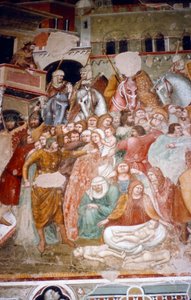 Viattomien verilöyly, fresko Santi Agostinon kirkossa Sienassa, 1482.