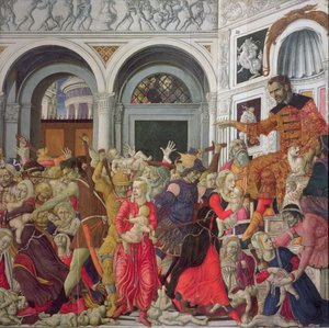 The Massacre of the Innocents (öljy paneelissa)