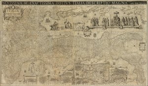 Matthaeus Greuterin vuonna 1630 laatima Italian kartta, jonka Stefano Scolari julkaisi vuonna 1657. tekijältä Matthaus Greuter