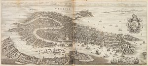 Panoraama Venetsiaan. Johann Ludwig Gottfriedin Newe Archontologia cosmicasta, 1646.