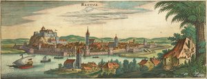 Dubrovnik - Ragusa, Negroponte (rajattu) tekijältä Matthaus Merian