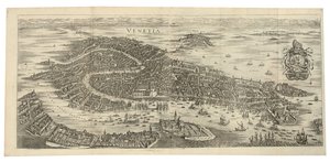 Venetsian taittuva panoraama, 1688, painettu n. 1700