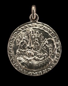 Shield, Cuirass, Casque, and Crest [reverse], 1541.  tekijältä Matthes Gebel