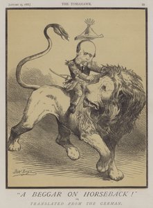 Kerjäläinen hevosen selässä! tai, käännetty saksasta (väri litho) tekijältä Matthew