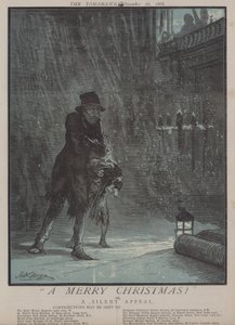 Hyvää joulua! tai Hiljainen vetoomus (väri litho) tekijältä Matthew
