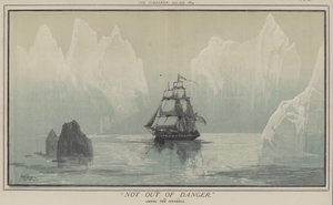 Ei vaarasta tai jäävuorten joukossa (väri litho) tekijältä Matthew