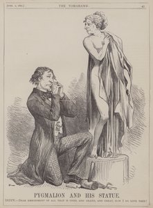 Pygmalion ja hänen patsaansa (väri litho) tekijältä Matthew