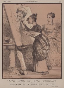 Aikakauden tyttö! tai, maalannut Prurient Prude (väri litho) tekijältä Matthew