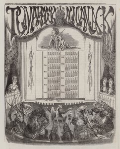 Tomahawk Almanakka vuodelle 1869 (väri litho) tekijältä Matthew