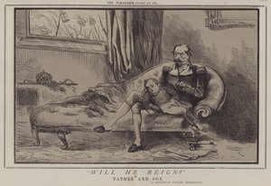 Hallitseeko Hän? tai Isä ja Poika (väri litho) tekijältä Matthew