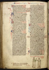 Frederick II:n ja Isabellan Englannin avioliitto, Royal 14 C VII, f.123v tekijältä Matthew Paris