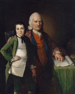 Cadwallader Colden ja hänen pojanpoikansa Warren De Lancey, n. 1772.