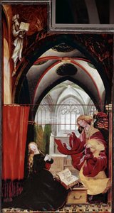 Ilmoitus, Issenheimin alttaritaulu (öljy paneelille