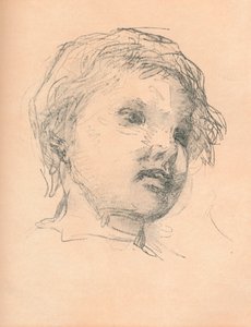 Luonnos lapsesta, c1920 tekijältä Matthias Marris