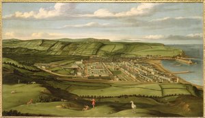 Whitehaven, Cumbria, esillä Flatt Hall, n. 1730-35 (öljy kankaalle) tekijältä Matthias Read