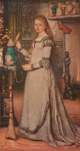Tyttö jatkeena, c1873 tekijältä Matthijs Maris