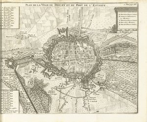 Beleg van Douai, 1710 Plan de la Ville de Douay et du Fort de l