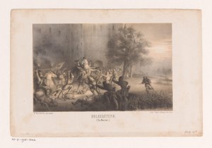 Normanit piirittivät Bulgersteynin Bulgersteyn (Norjalaiset) (otsikko esineessä) tekijältä Matthijs Willem Gerardus Michielsen
