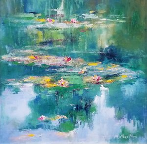 Impressionistinen liljalampi tekijältä Matthys Moss