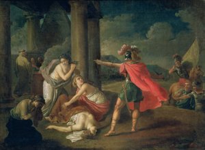Camillan, Horatiuksen sisaren, kuolema, 1787 tekijältä Matvei Ivanovich Puchinov