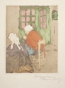 La Porte Verte (Vihreä ovi) (neulominen) tekijältä Maud Hunt Squire
