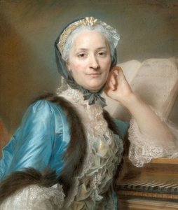 Muotokuva Madame Anne-Jeanne Cassanéa de Mondonville, Boucon (1708-1780) tekijältä Maurice-Quentin de La Tour