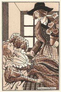 Kuvitus Scenes de la Vie de Boheme, Henri Murger (litho) tekijältä Maurice Berty