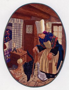 Ruma ankanpoikanen (väri litho) tekijältä Maurice Berty