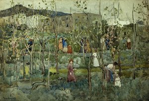 Capri, 1899 tekijältä Maurice Brazil Prendergast