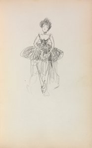 Italialainen luonnoskirja: Ballerina sivu 231, 1898-1899. tekijältä Maurice Brazil Prendergast