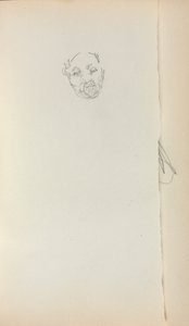Italian sketchbook: Head of a Man sivu 221, 1898-1899. tekijältä Maurice Brazil Prendergast
