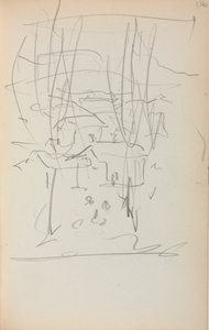 Italialainen luonnoskirja: Maisema sivu 116, 1898-1899. tekijältä Maurice Brazil Prendergast