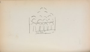 Italialainen luonnoskirja: San Marco, sivu 186, 1898-1899. tekijältä Maurice Brazil Prendergast