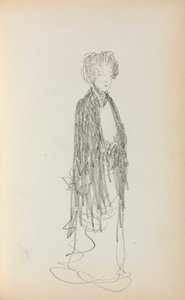 Italialainen luonnoskirja: Pysyvä nainen, sivu 213, 1898-1899. tekijältä Maurice Brazil Prendergast