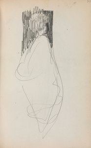 Italialainen luonnoskirja: Pysyvä nainen, sivu 50, 1898-1899. tekijältä Maurice Brazil Prendergast
