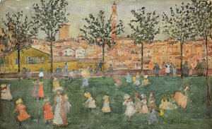 Siena, noin 1898-1899 tekijältä Maurice Brazil Prendergast