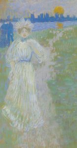 Auringonlasku, Boston tekijältä Maurice Brazil Prendergast