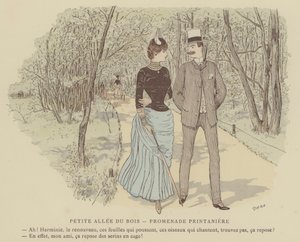 Kuvitus Paris Brillantille (väri litho) tekijältä Maurice Charles Mathieu Bonvoisin