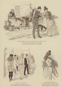 Kuvitus Paris Brillantille (väri litho) tekijältä Maurice Charles Mathieu Bonvoisin