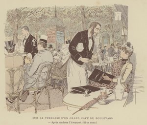 Kuvitus Paris Brilliantille (väri litho)