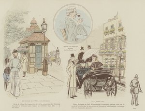 Mars kuvittaa La Vie De Londres -lehden kuvitus. tekijältä Maurice Charles Mathieu Bonvoisin